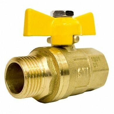 фото Кран шаровой вн.-нар. 1/2" газ бабочка STI 3683