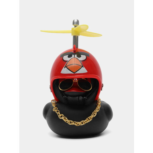 Игрушка утка в шлеме и очках с пропеллером в машину Цвет Тёмно-розовый 799₽