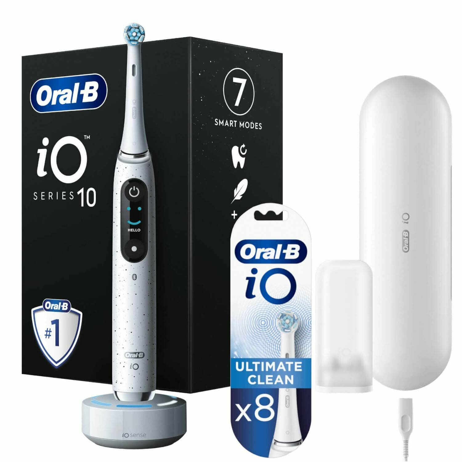 Электрическая зубная щетка Oral-B iO 10, stardust white