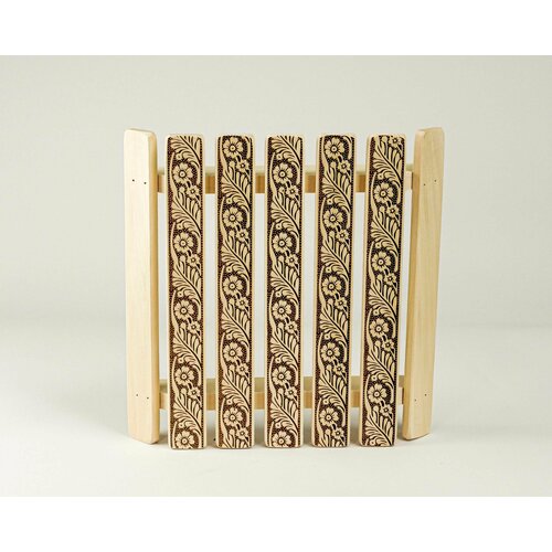 Абажур угловой плоский АУП-1РУ Русские узоры