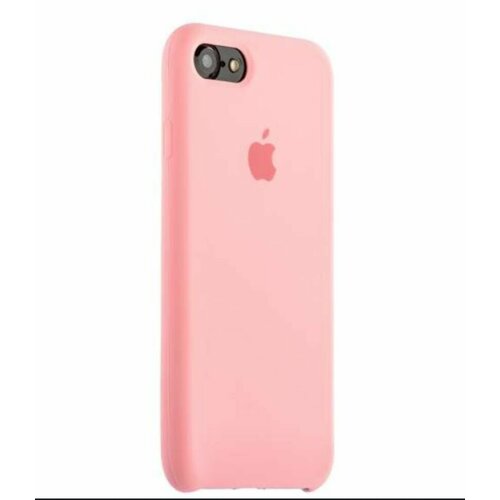 IPhone 7 / 8 / SE 2020 под оригинальный светло-розовый чехол, айфон 7, 8 се замша противоударный утолщённый Silicone case чехол apple iphone se silicone case pink sand mxyk2zm a