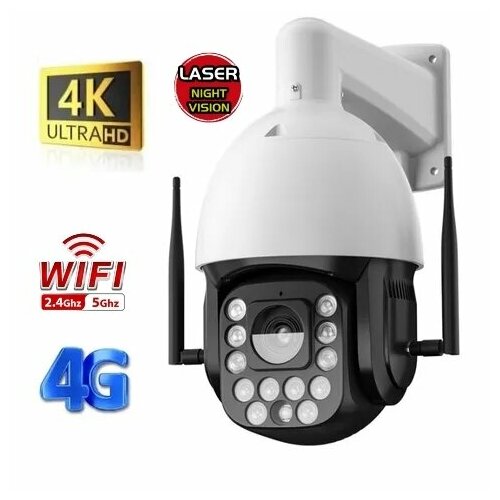 Камера видеонаблюдения 8Mpx с поддержкой 4G Wi-Fi и LAN 2890000₽