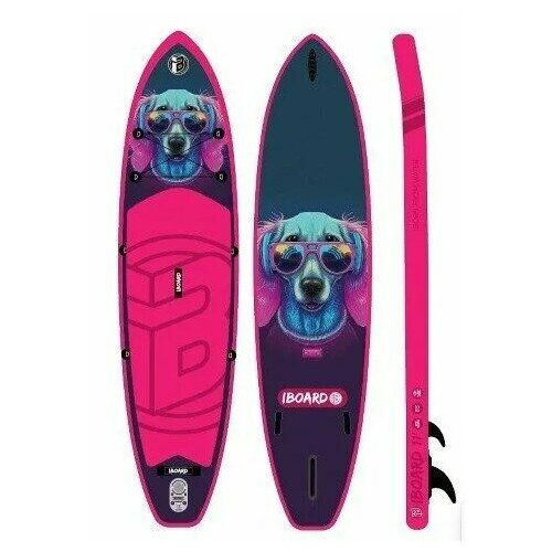 сапборд iboard sup11 x32 cousteau 18 Надувная SUP дoска IBOARD WOOF11'x32 (2023