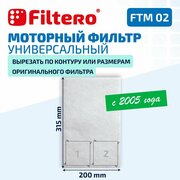 Моторный фильтр Filtero FTM 02 универсальный 31.5х20 см для пылесосов Samsung, LG, Philips, Bosch и др.