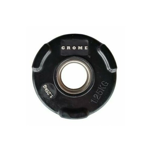 фото Диск grome wp074 black-1.25 кг grome fitness