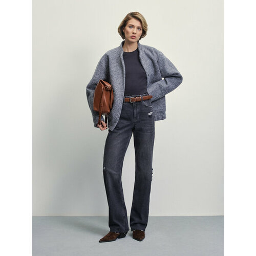 фото Джинсы zarina, размер xs (ru 42)/170, серый деним