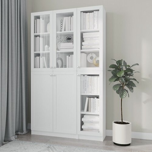 Изображение товара Шкаф книжный стеллаж Билли Billy по мотивам Икея Ikea - 77 120x30x202 для книг