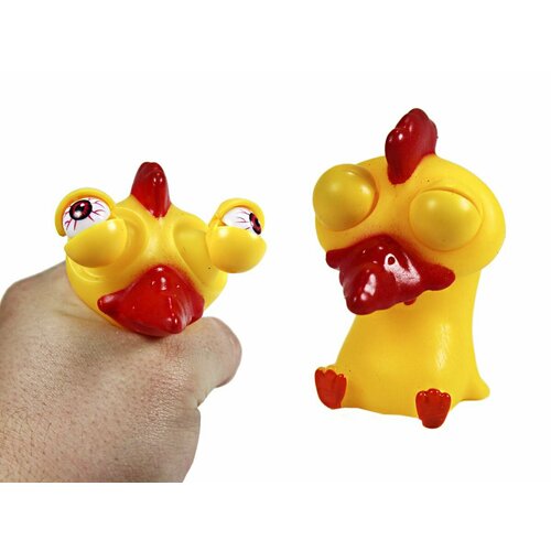 Игрушка резиновая петух лупоглазик