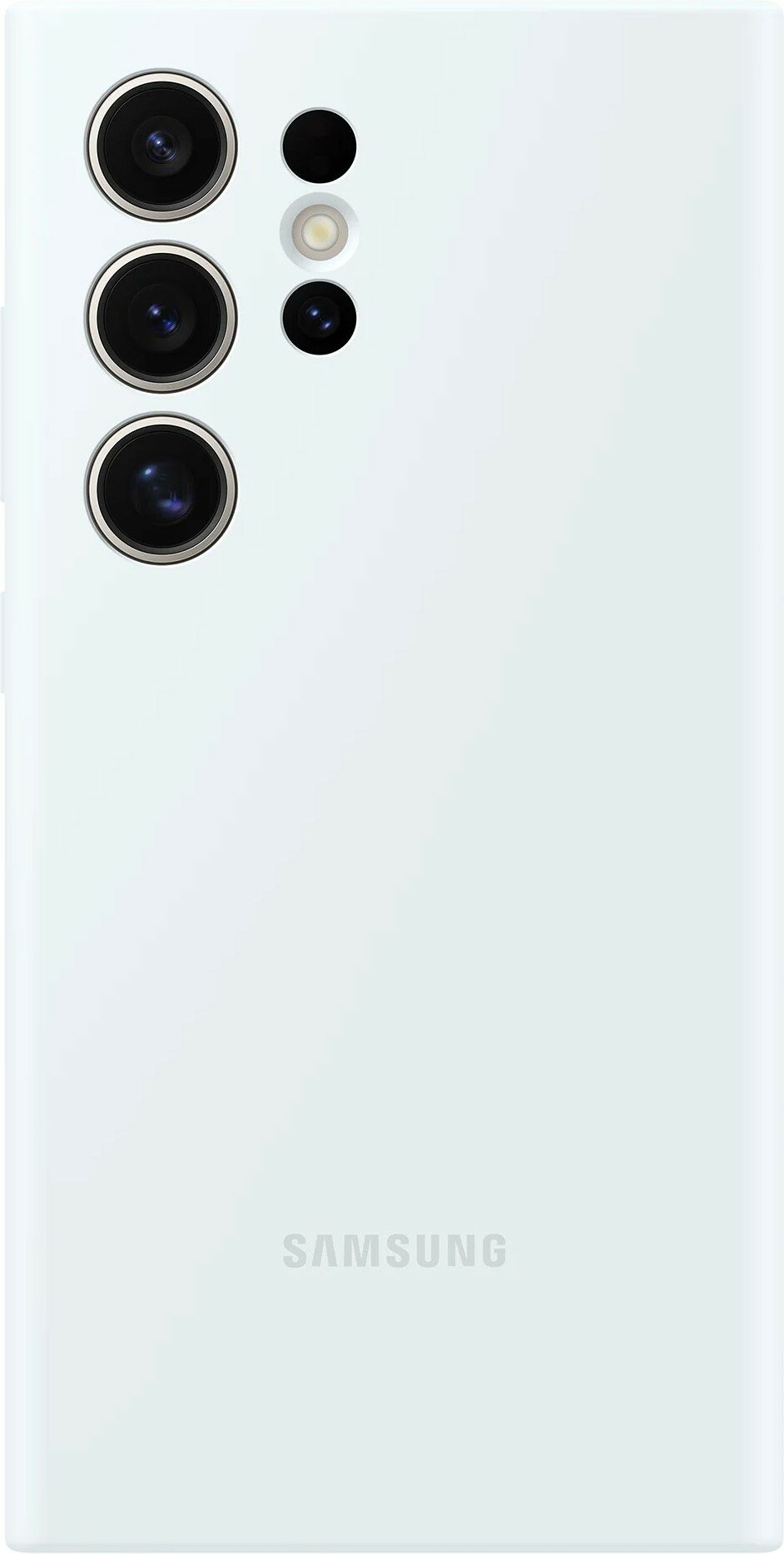 Чехол (клип-кейс) Samsung Silicone Case S24 Ultra, для Samsung Galaxy S24 Ultra, белый [ef-ps928twegru]