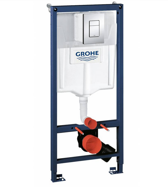Система инсталляции Grohe Rapid SL 3 в 1 38772001 кнопка хром глянец