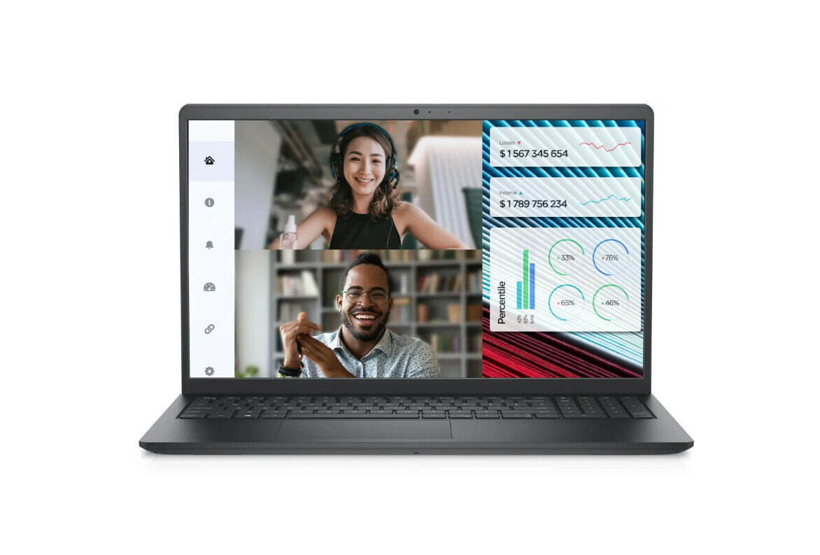 Ноутбук DELL Vostro 3520 3520-3821, 15.6", WVA, Intel Core i3 1215U 1.2ГГц, 6-ядерный, 8ГБ DDR4, 256ГБ SSD, Intel UHD Graphics , Windows 11 Home, черный