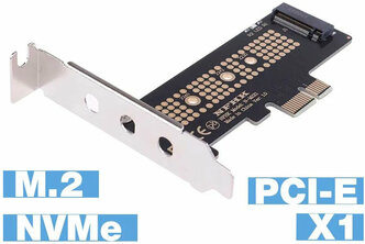 Контроллер переходник PCI-E 3.0 x1 to M.2 PCI-E NVMe M Key