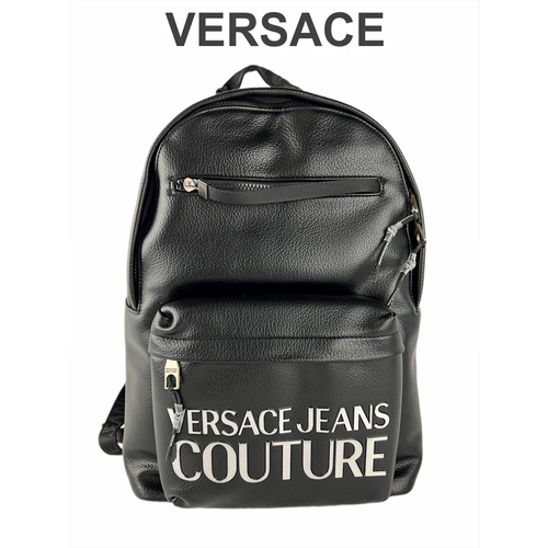 фото Рюкзак versace jeans, фактура зернистая, черный