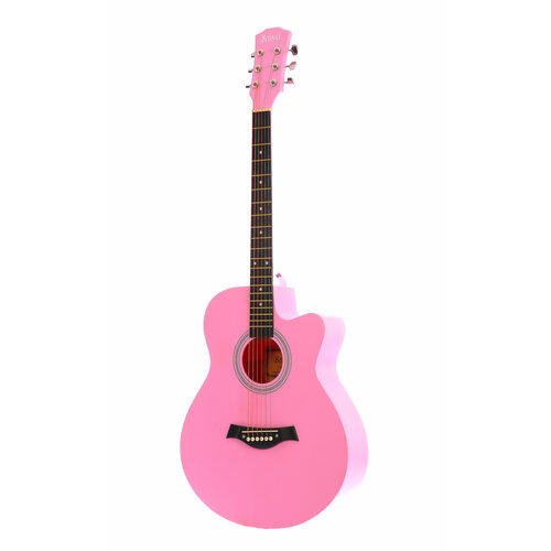 Акустическая гитара Belucci BC4010 PI, розовая, глянцевая,40дюймов