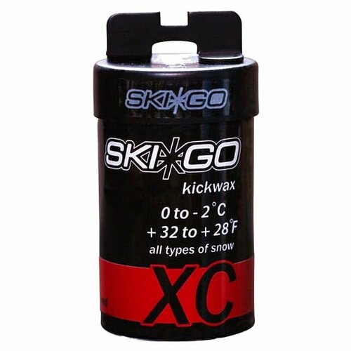 мазь держания для беговых лыж ski go xc 0 2 45 г мультицвет Мазь держания SKIGO XC Kickwax Red (0°С -2°С) 45 г.