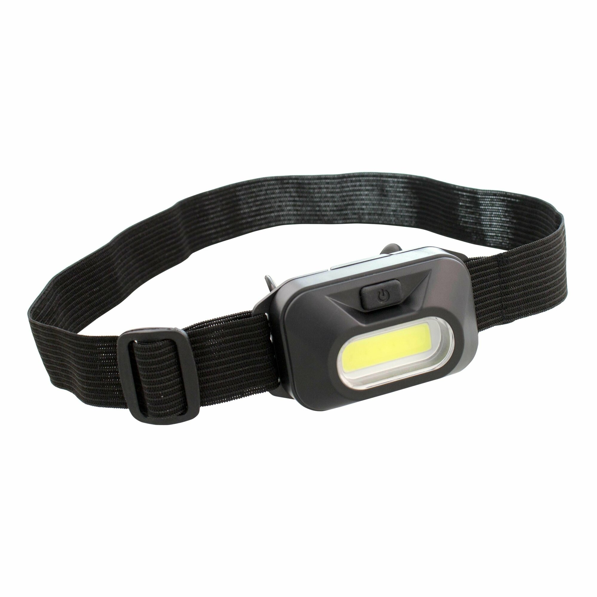 фото Фонарь налобный на батарейках светодиодный старт кемпинговый влагозащищенный черный