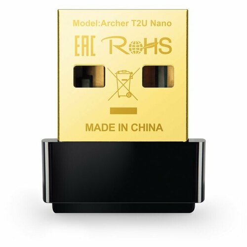 Адаптер Wi-Fi TP-Link Archer T2U Nano адаптер wi fi usb ax56 dual band wifi 6 usb adapter eu cradle rtl