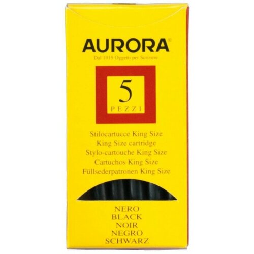 Aurora AU 134/N Картриджи с чернилами для перьевой ручки aurora, black