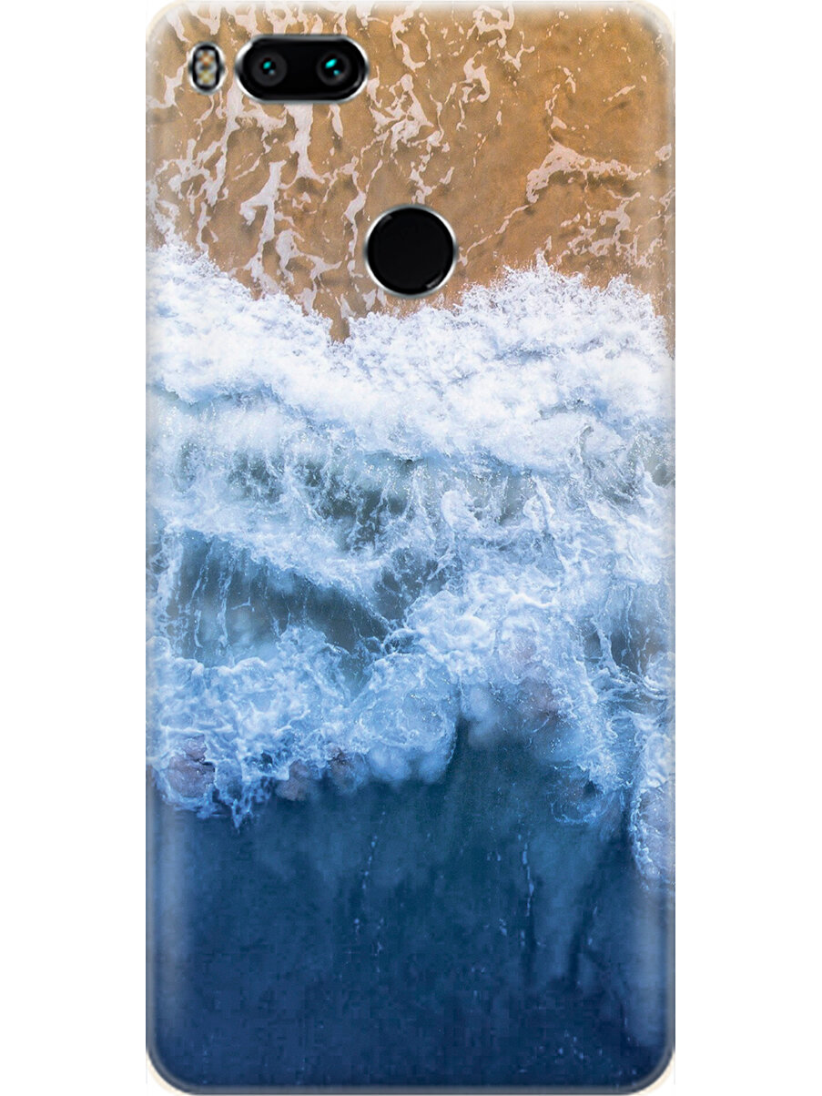 Силиконовый чехол на Xiaomi Mi 5X, A1, Сяоми Ми 5Х, Ми А1 с принтом "Океанская волны"