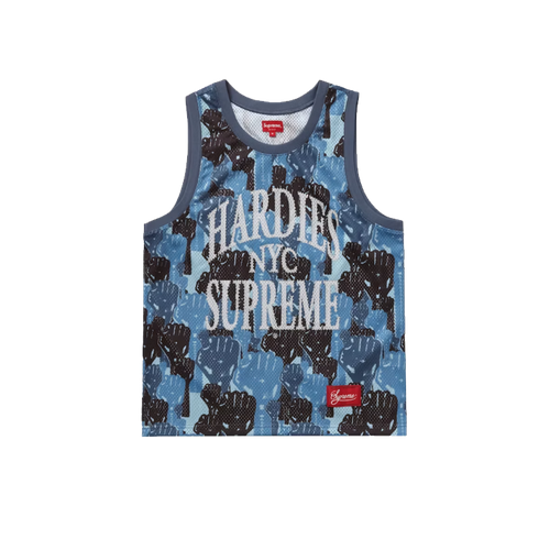 фото Майка supreme camo basketball jersey, размер xl, синий