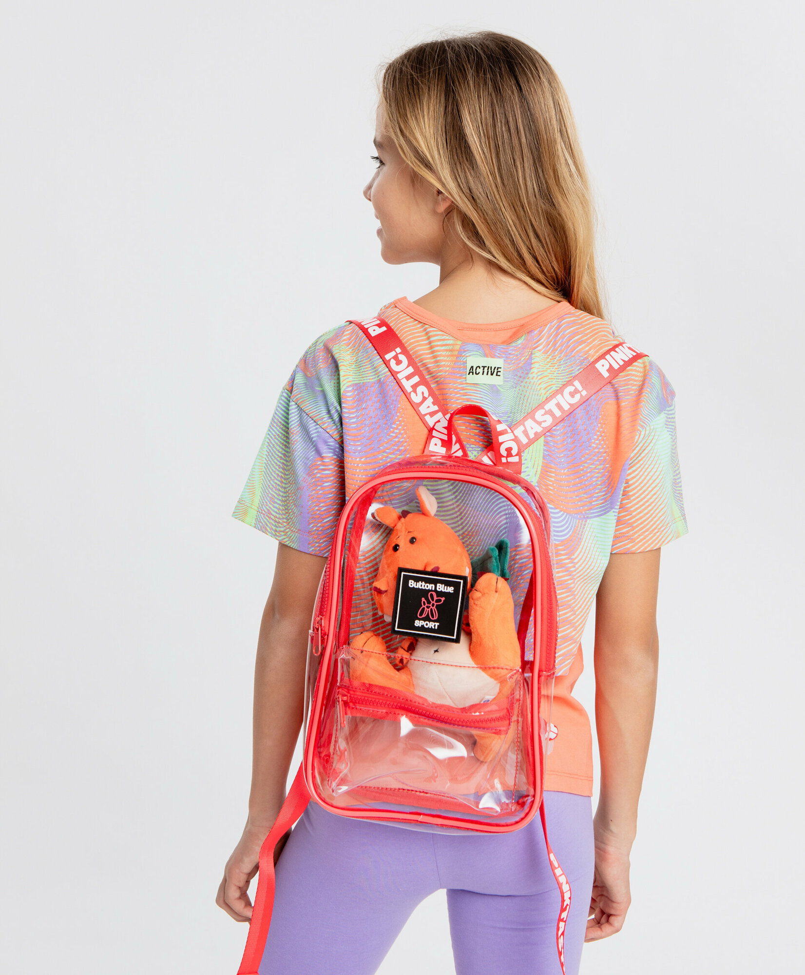 Рюкзак прозрачный для девочки Button Blue, размер One size, мод. 124BBGX21031200