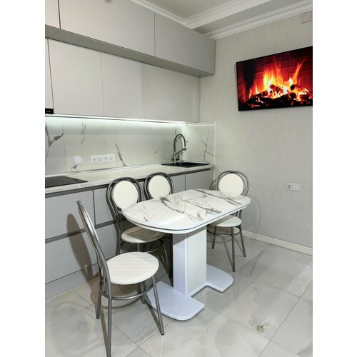 Кухонный стол и стулья комплект Обеденная группа