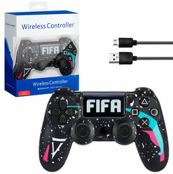 Беспроводной джойстик (геймпад) для PS4, FIFA Черный / Bluetooth №1