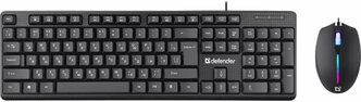 Набор проводной клавиатура + мышь Defender TRIUMPH C-991, 1.8м, USB, черный [45991]