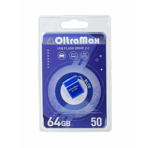 USB флеш накопитель OM-64GB-50-Blue 2.0 oltramax om 64gb 50 dark cyan 2 0