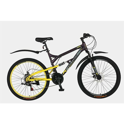 Велосипед горный двухподвесной VELTORY 26D-106 18 рама21 скоростьдисковые тормоза 1500500₽