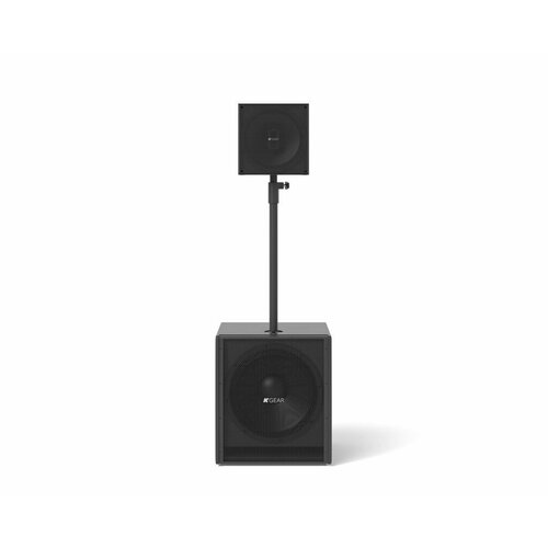 K-GEAR GP1812A Активный звуковой комплект мощность RMS 750Вт сабвуфер 200Вт сателлит 56105300₽
