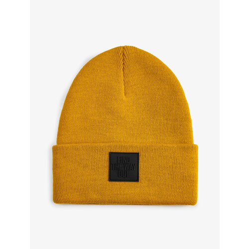 фото Шапка koton, размер t-универсальный, горчичный