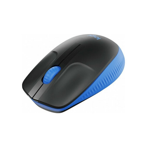 Мышь Logitech M190 черный/синий оптическая (1000dpi) беспроводная USB (2but) мышь oklick 525mw голубой оптическая 1000dpi беспроводная usb 2but