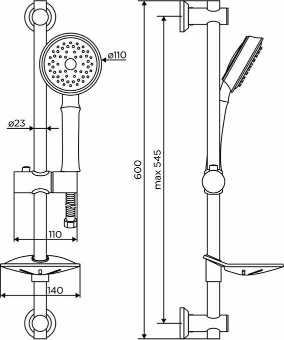 Душевой гарнитур Dorff Classic D0180000