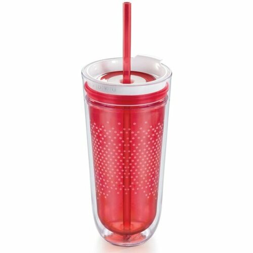 Стакан с двойными стенками Zoku Travel красный 2100₽