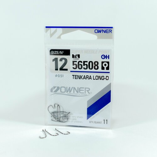 Крючок Owner 56508 №12 Tenkara Long-D крючок owner 56508 tenkara long d 12