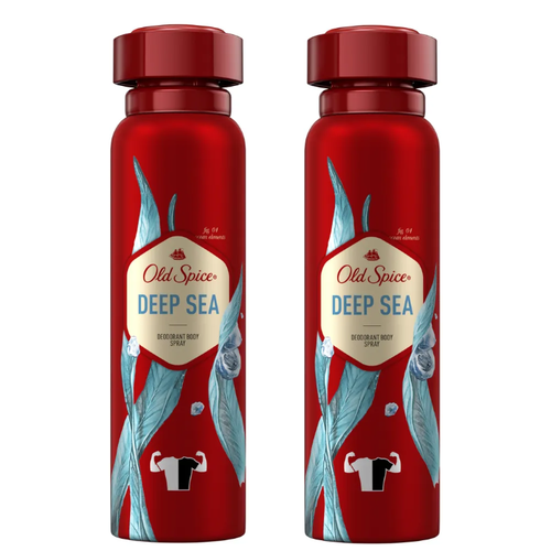 дезодорант deep sea desodorante stick old spice 50 ml Аэрозольный дезодорант Old Spice Deep sea, мужской, 150 мл, 2 шт.