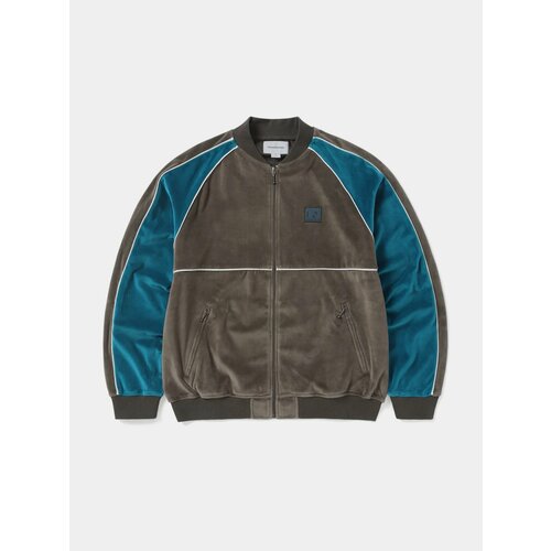 Толстовка thisisneverthat Velour Track Jacket, размер L, коричневый