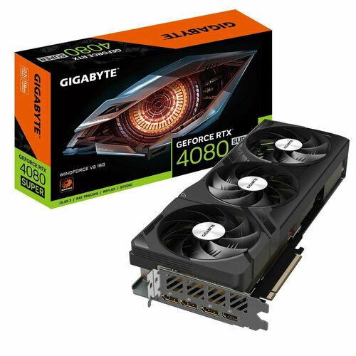 Видеокарта Gigabyte RTX4080SUPER WINDFORCE V2 16GB GDDR6X 256-bit DPx3 HDMI 3FAN RTL 152048₽