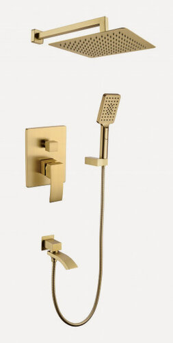 Изображение товара Душевая система скрытого монтажа Grocenberg GB5007MG золото матовое