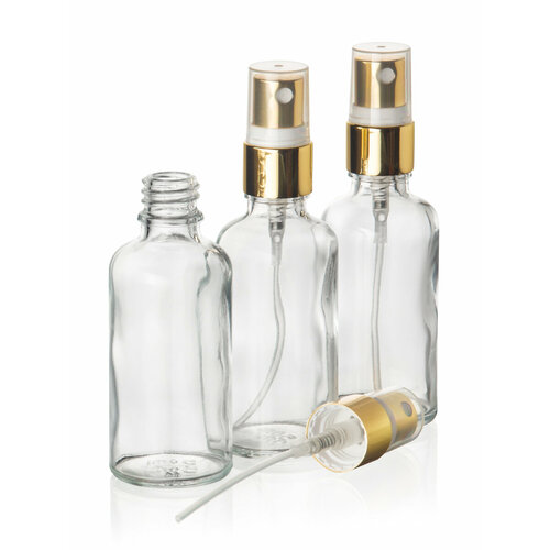 Дорожный флакон , 3 шт., 50 мл, бесцветный