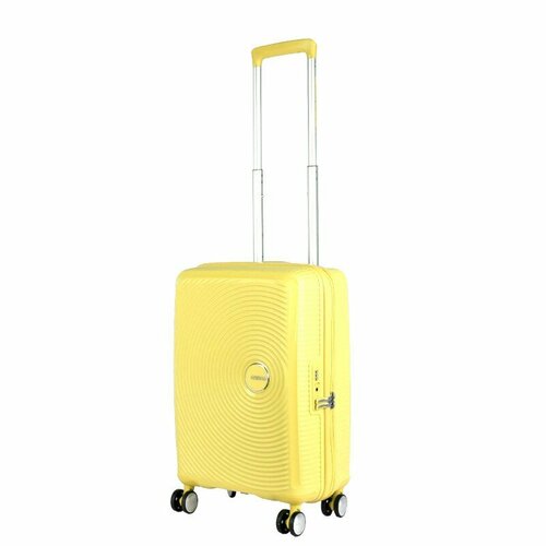 Чемодан American Tourister, 35 л, размер S, желтый