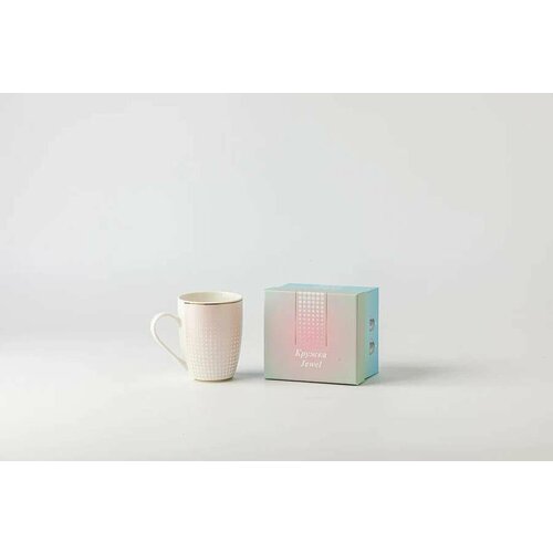 Кружка JEWEL Бархат 340 мл в подарочной упаковке (new bone)