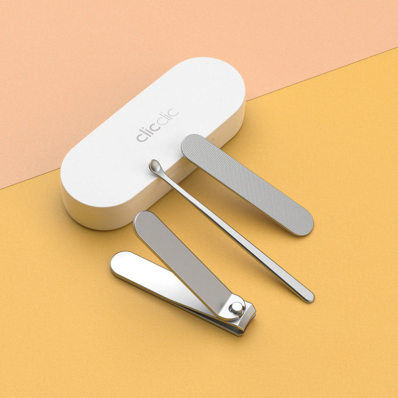 Маникюрный набор Xiaomi Clicclic Professional Nail Clippers Set 3 предмета, инструменты для маникюра из нержавеющей стали