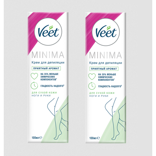 VEET крем для депиляции для сухой кожи 100мл, 2шт.