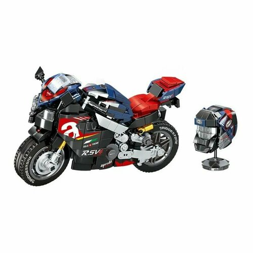 Конструктор Мотоцикл Aprilia RSV4 / Motorcycle 454 детали крышка двигателя мотоцикла rsv4 для aprilia rsv4 2021 2023 tuono v4 2021 2023 вторичная защита двигателя