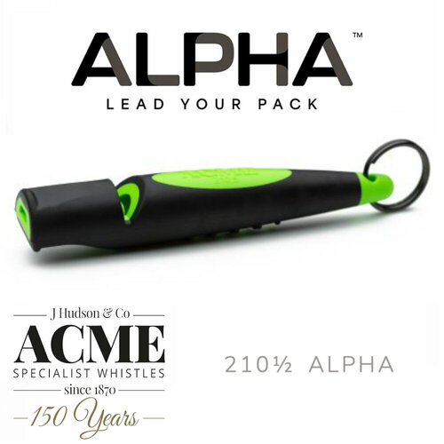 Свисток для дрессировки собак Acme Alpha Dog Training Whistle 210.5 чёрно-зелёный свисток acme cuckoo call 446 азалия специальный тренировочный свисток имитирующий скворечник