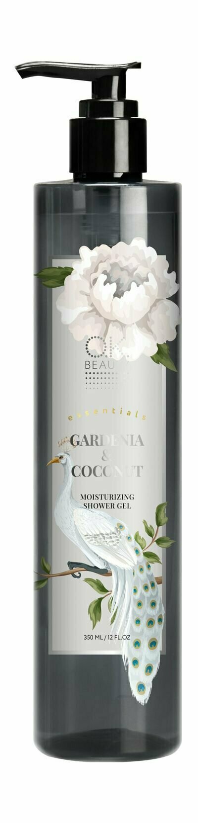 Увлажняющий гель для душа с ароматом гардении и кокоса / O.K.Beauty Essentials Gardenia&Coconut Moisturizing Shower Gel