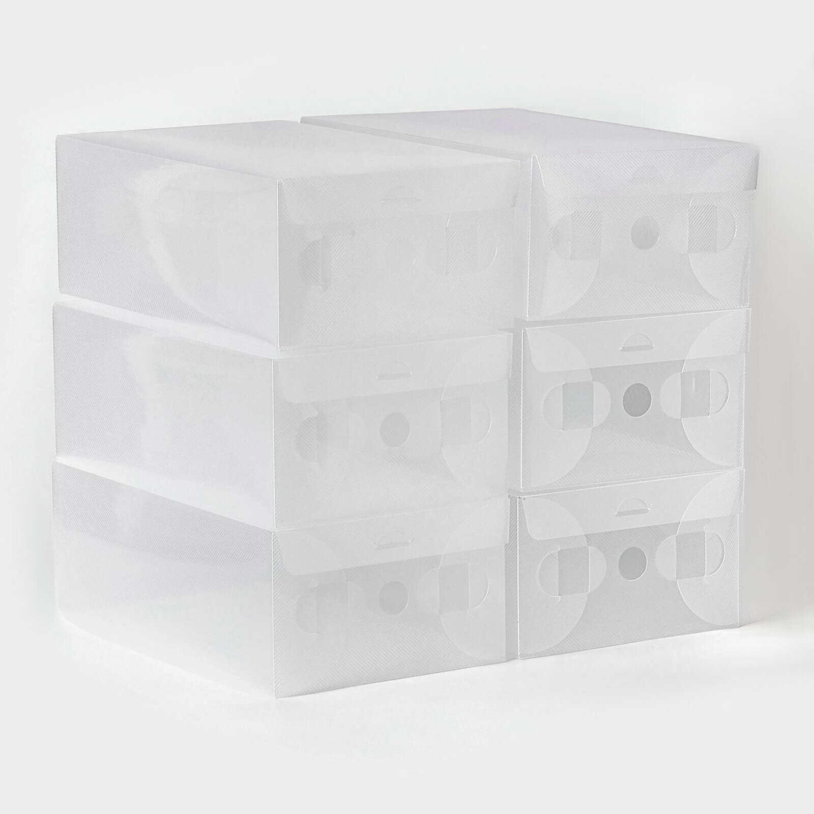 фото Коробки для хранения обуви SKYPHOS "Large size" 6 шт с крышкой