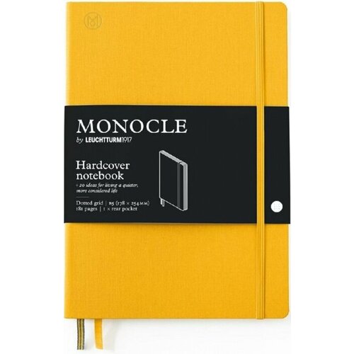 Leuchtturm 363353 Блокнот leuchtturm monocle, b5, 80 г/м2, 192 стр, в точку, твердая обложка, желтый шпатель dewalt 254 мм dxtt2 192